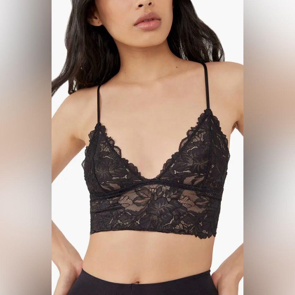 NWT 2 Pack Intimately Free People Lace Longline Bralette Medium - Picture 3 of 8